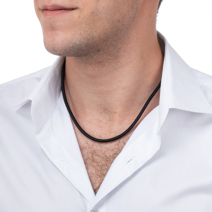 Синтетический шнурок с золотой застежкой. Артикул 06231/01/4