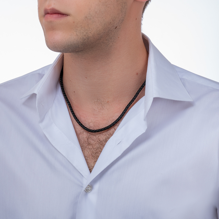 Синтетичний шнурок із золотою застібкою. Артикул 06230/01/4