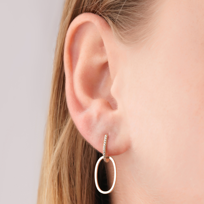 Золоті сережки з фіанітами 2109368101-E/01/1