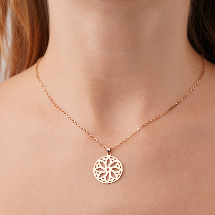 Золота підвіска без вставки P-1194-P/01