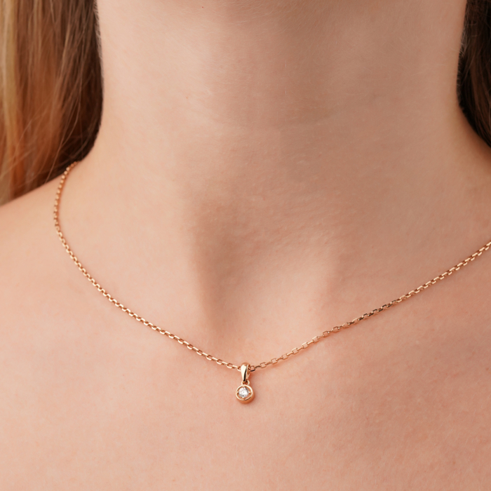 Золота підвіска з фіанітом 3107934101-P/01/1