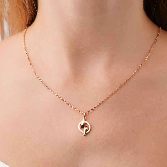 Золотая подвеска без вставки 32822/01/0