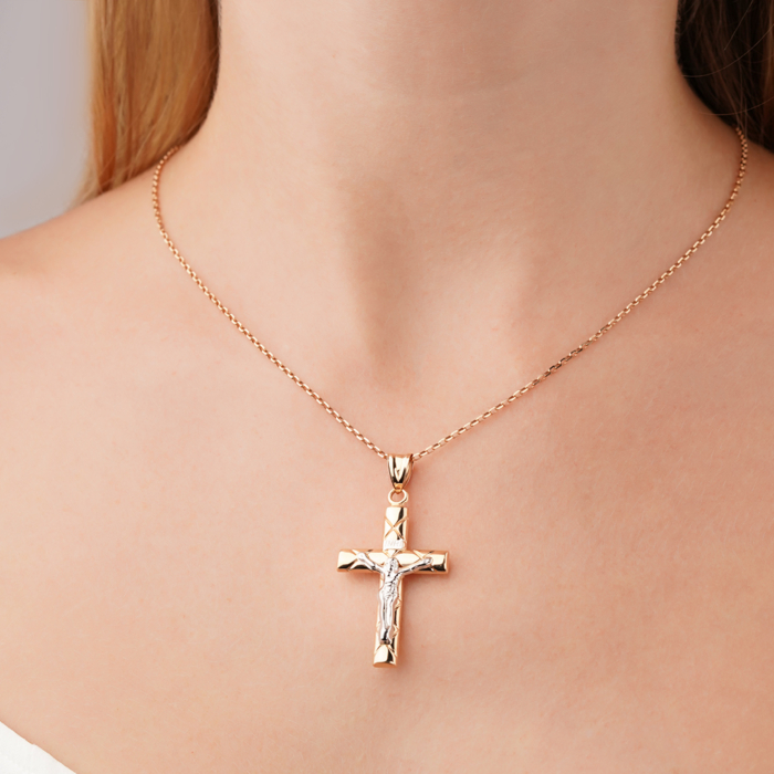 Золотой крестик P-4224-P/14