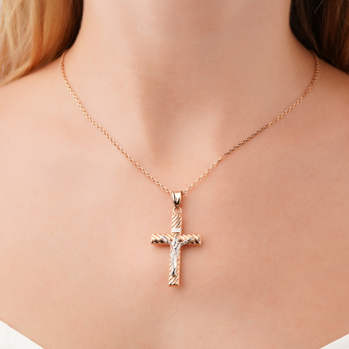 Золотой крестик P-4120-P/14