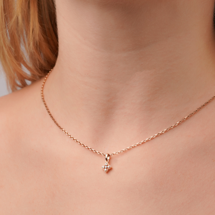 Золота підвіска з діамантами 560155/01/1/8566