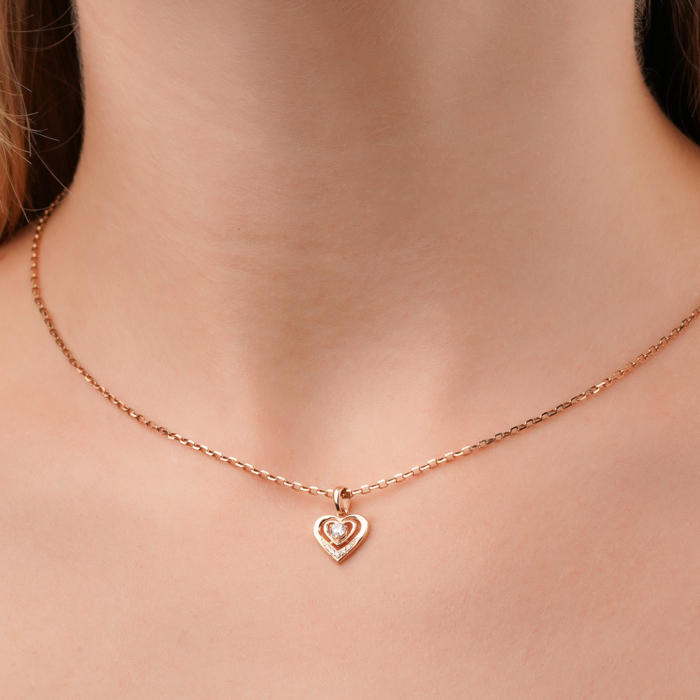 Золота підвіска з фіанітами Tesori 31750/01/0/4526