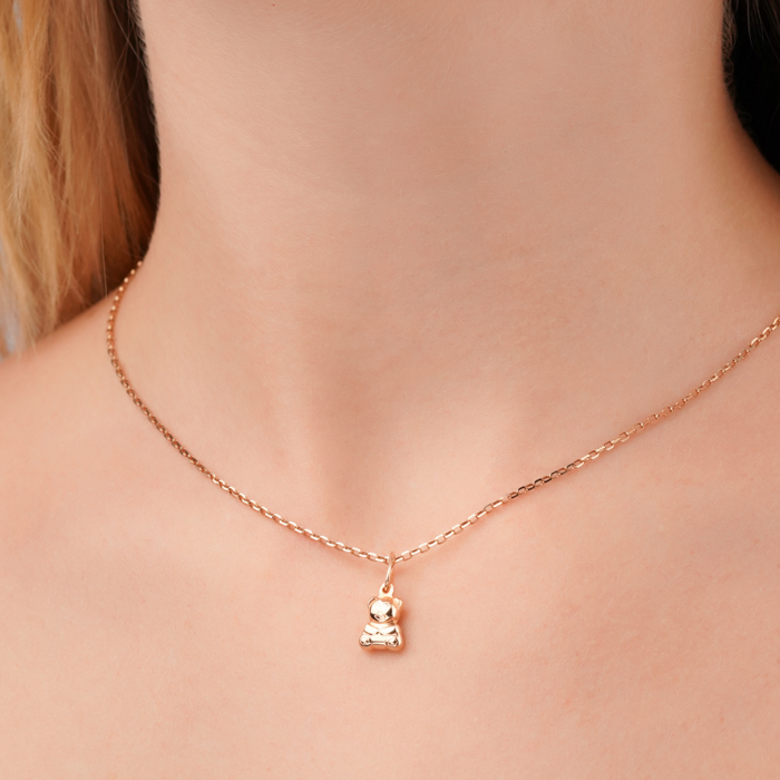 Золота підвіска «Ведмедик». Артикул 33017