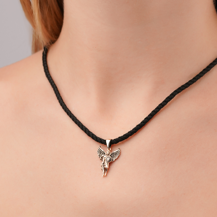 Золотая подвеска с чернением 31706-3/08/4