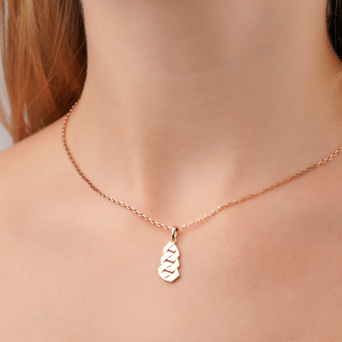 Золота підвіска без вставки P-P2001-P/01