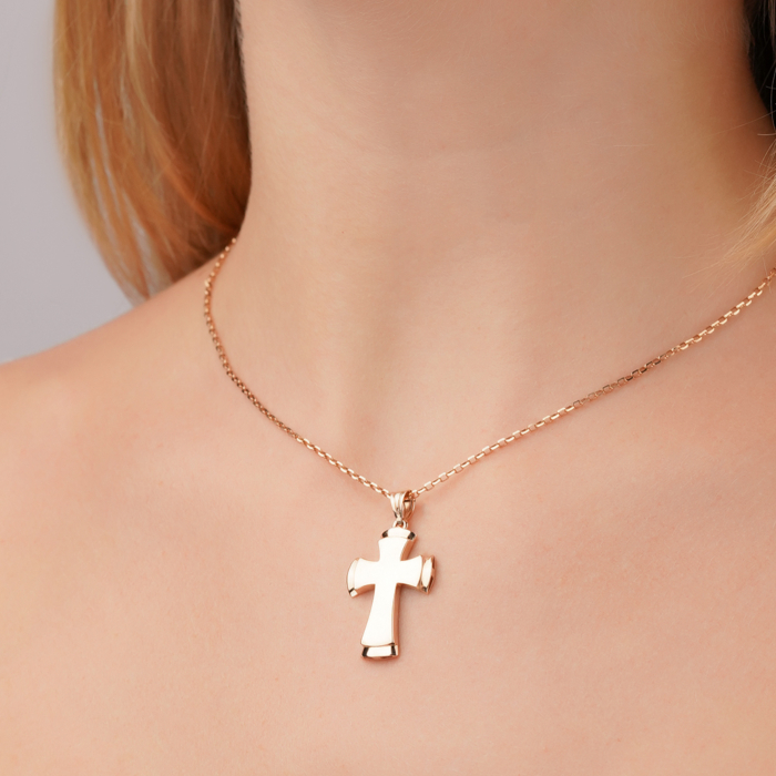 Золотий хрестик без вставки P-P4025-P/01