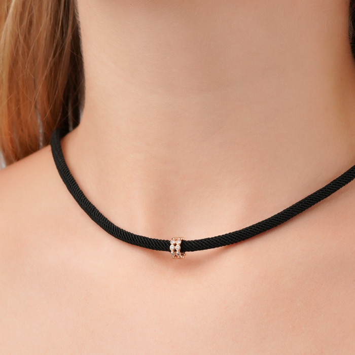 Золота підвіска-шарм з фіанітами P-PP2270-05-P/01/1