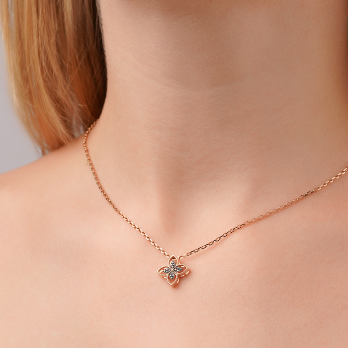 Золота підвіска з діамантами 809052/01/1/11761