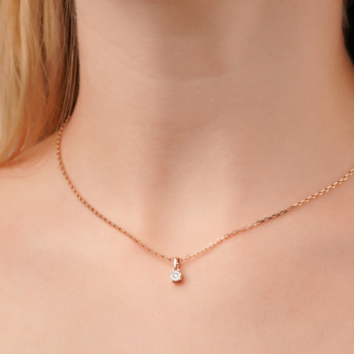 Золота підвіска з діамантами 560161/14/1/8083