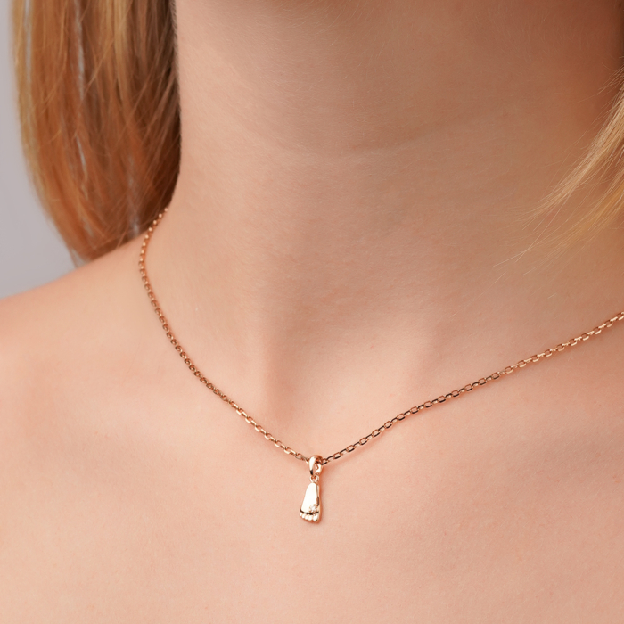 Золота підвіска з діамантом 31364/01/0/8566