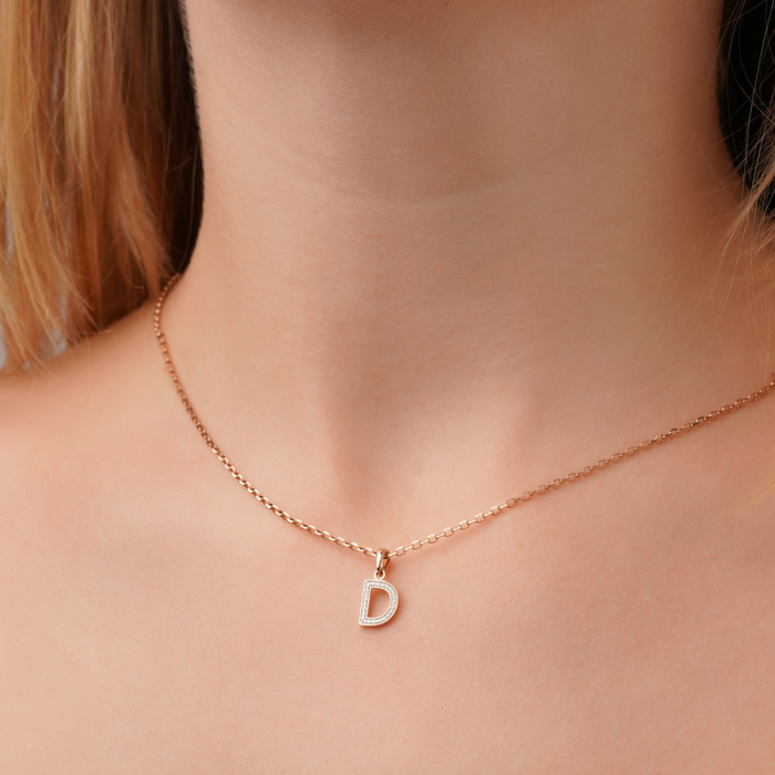 Золота підвіска з діамантами 560128-D/01/1/8007