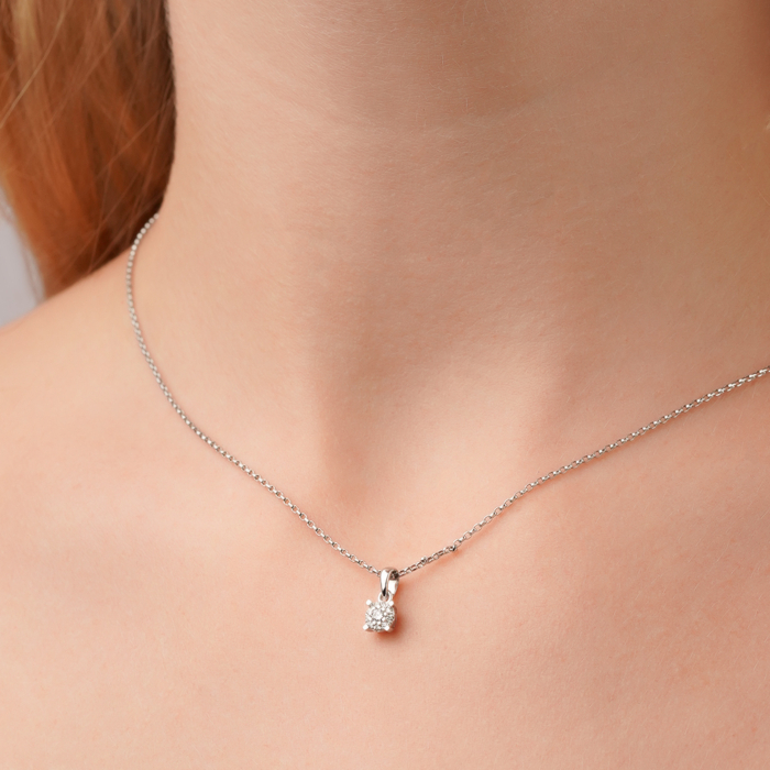 Золота підвіска з діамантами 560164/02/1/9228