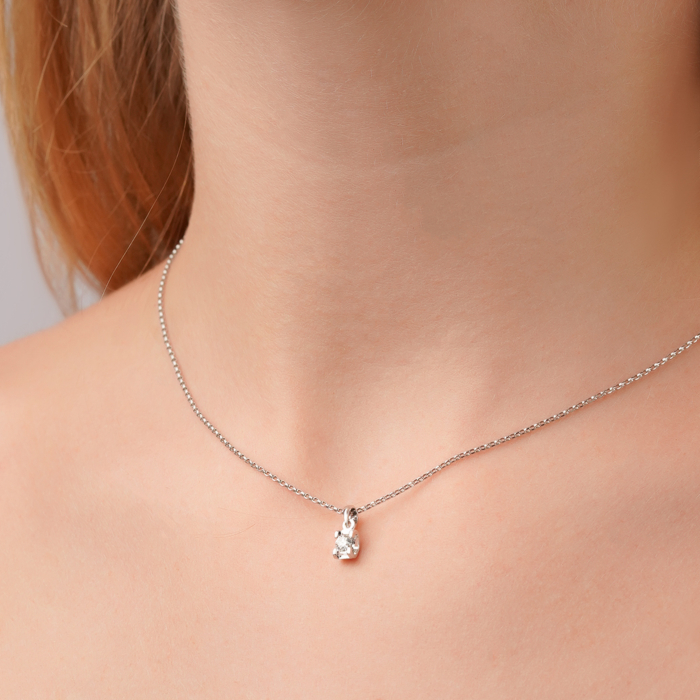 Золота підвіска з діамантом 560116-3.5/02/1/8014