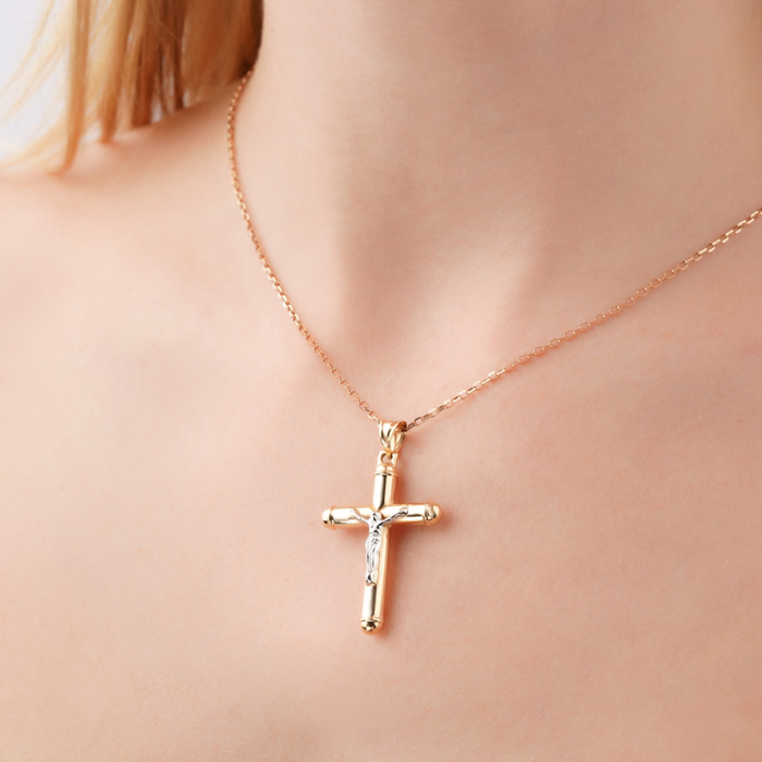 Золотий хрестик P-1589-P/14