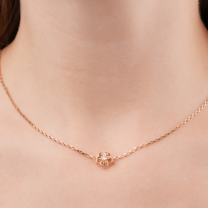 Золота підвіска з фіанітом 32359/01/0/17