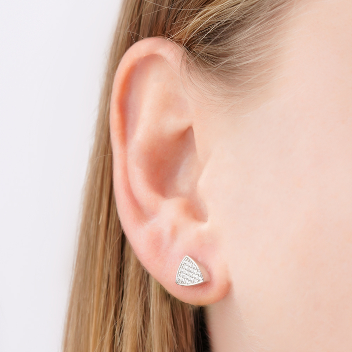 Золоті сережки з фіанітами 23680/02/1/323