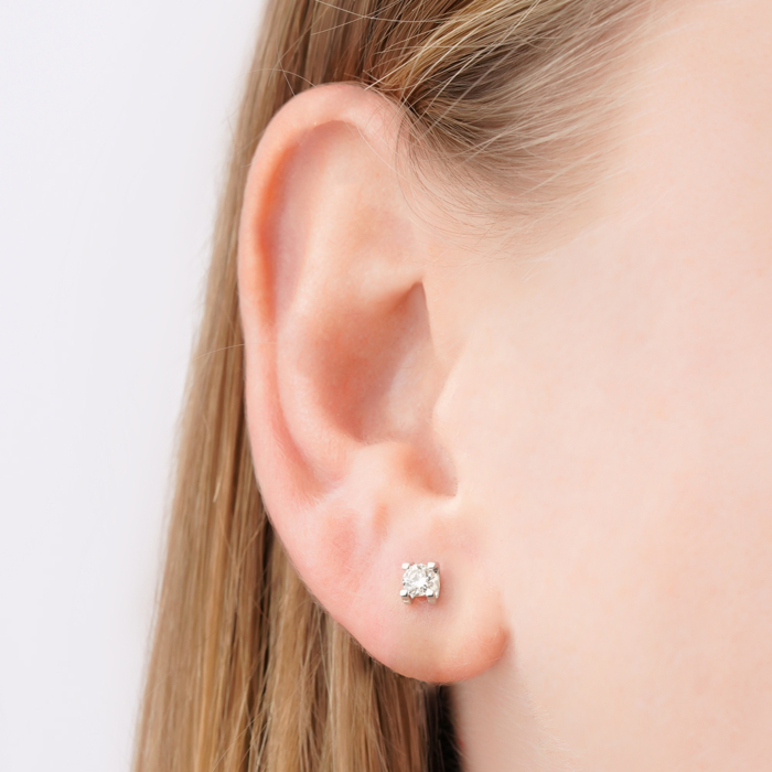 Золоті сережки з діамантом 8070101/02/1/9218