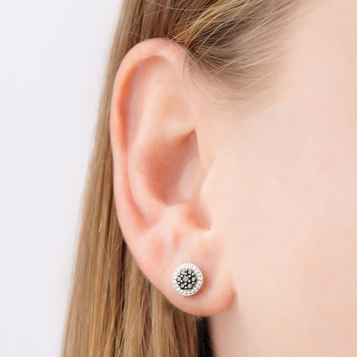 Золоті сережки з діамантами 807057/02/1/11757