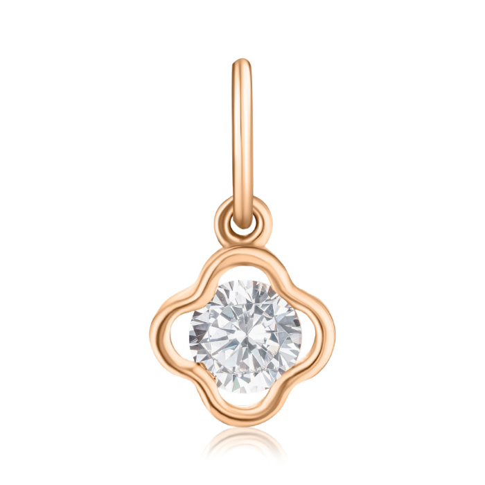 Золотая подвеска с фианитом S315841-P/01/1