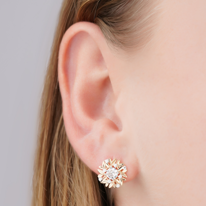 Золоті сережки з фіанітами Tesori 22280/01/1/4192