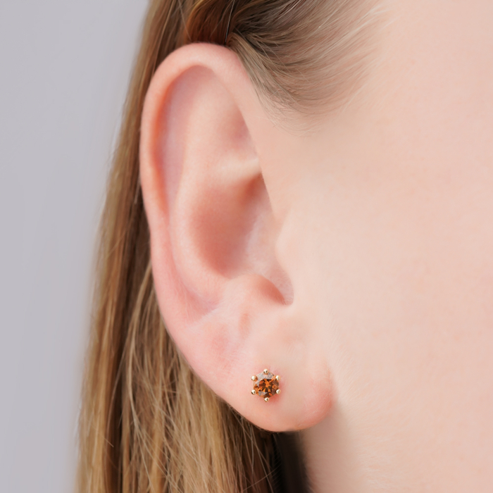 Золоті сережки з фіанітом Tesori 21017/01/0/1374