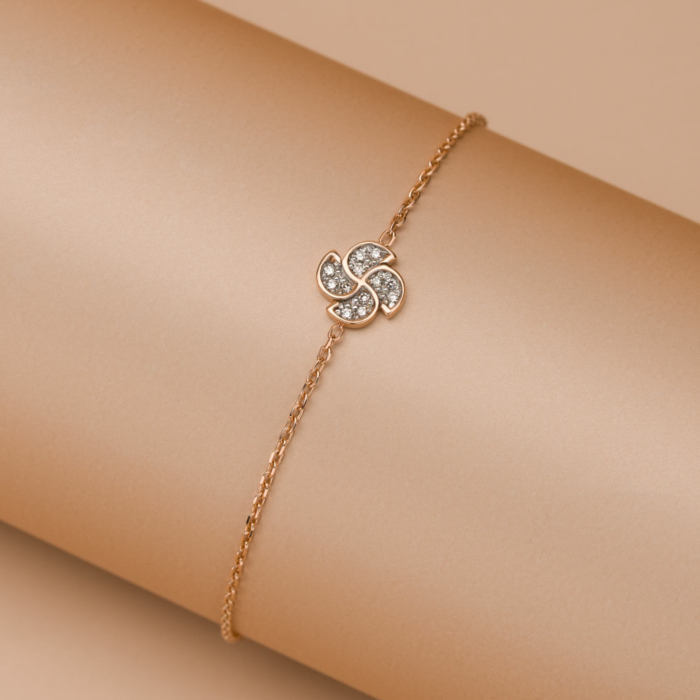 Золотий браслет з діамантами P-BD00014-K/01/9023