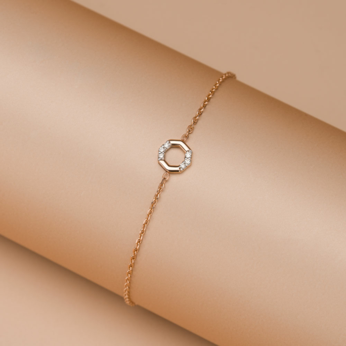 Золотий браслет з діамантами P-BD00013-K/01/9023