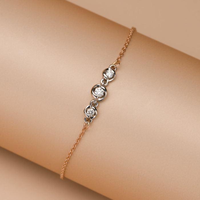 Золотой браслет с бриллиантами 560177/66024-3/14/1/10087