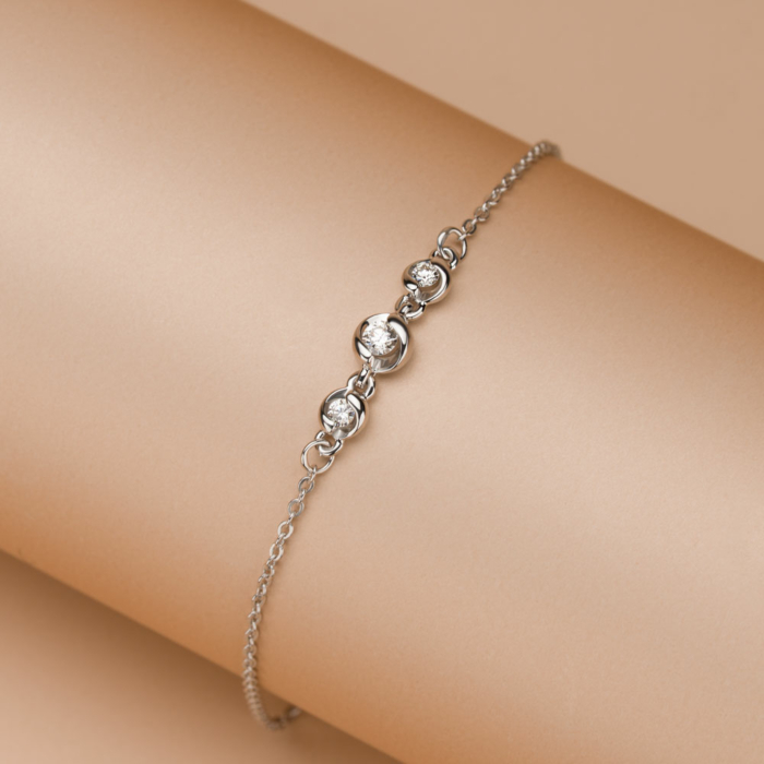 Золотой браслет с бриллиантами 560177/66024-3/02/1/10087