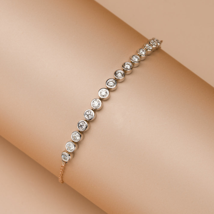 Золотий браслет з діамантами 560171/66024-3/14/1/8563