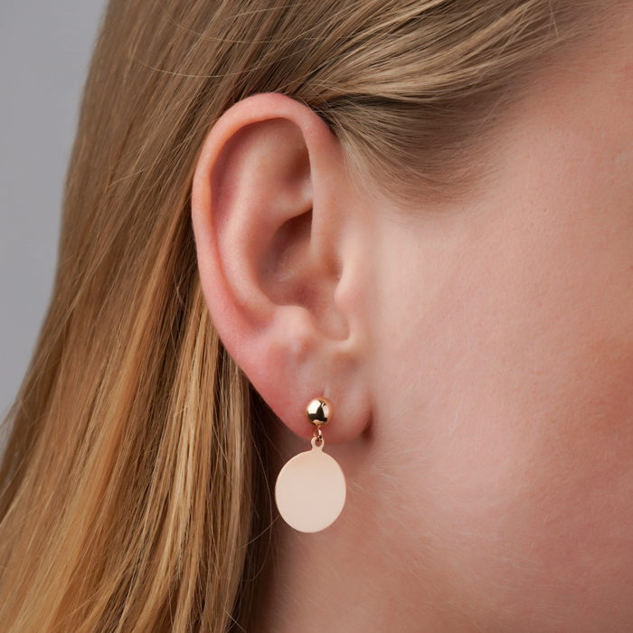 Золоті сережки без вставки. Артикул 02509/01/0