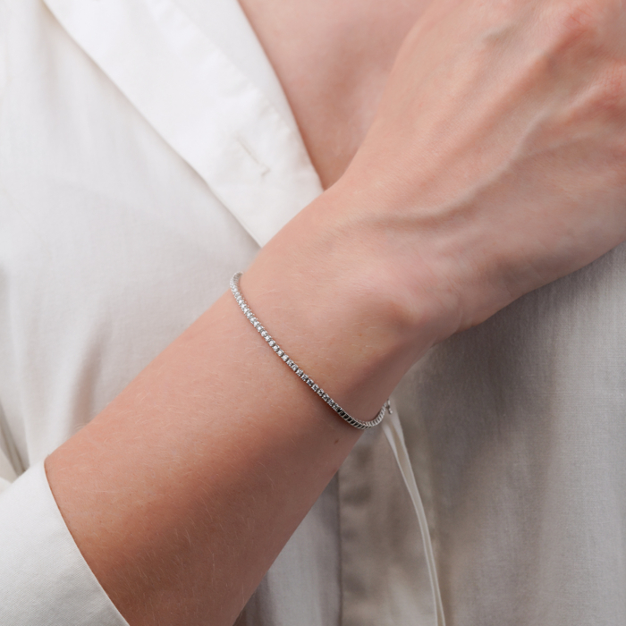 Золотий браслет з діамантами 3018/02/1/8155