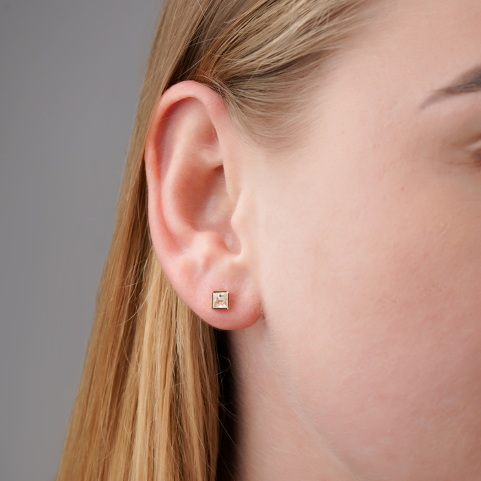 Золоті сережки з фіанітом 23968/01/0/487