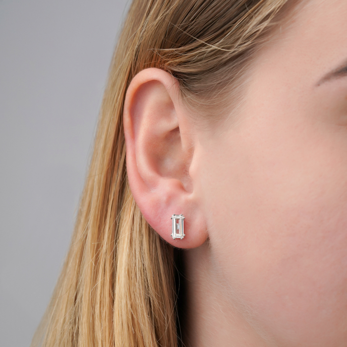 Золоті сережки з екодіамантом. Артикул 25950-L/02/1/11950