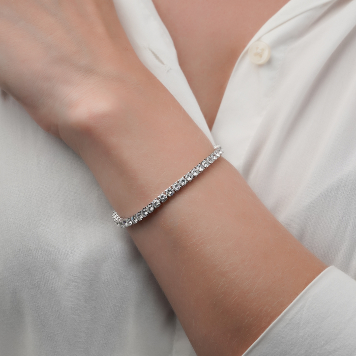 Золотий браслет з екодіамантами. Артикул 51966-L/02/1/11919