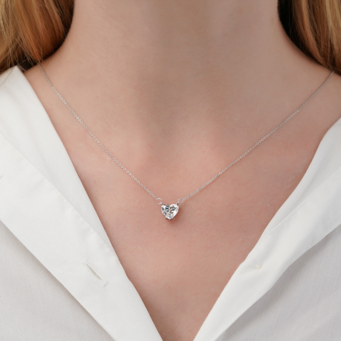 Золотое колье с экобриллиантом. Артикул 56916/66024-3-L/02/1/11953