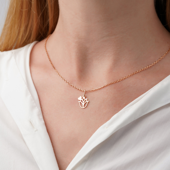 Золота підвіска без вставки. Артикул 33028/01/0