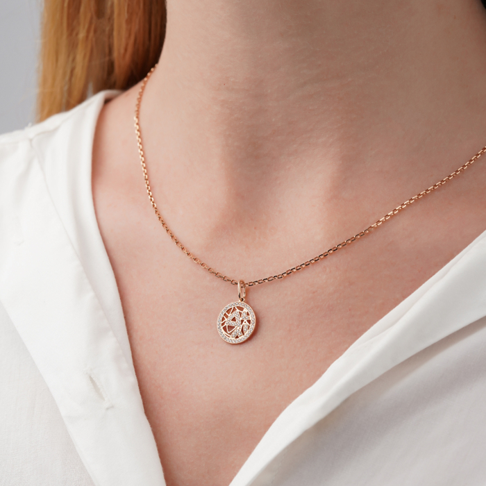 Золота підвіска з фіанітами. Артикул 3107285101