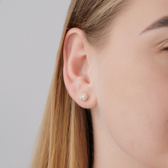 Золоті сережки з діамантами 520174/14/1/11893