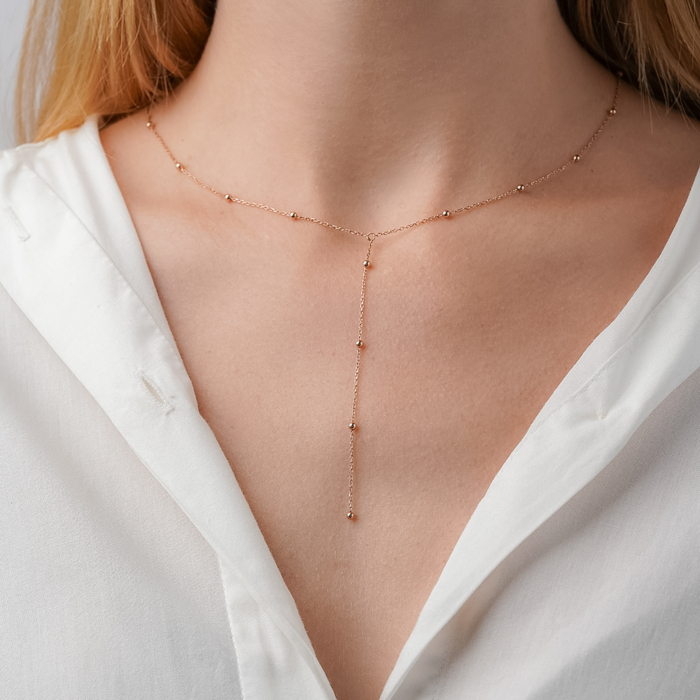 Золоте кольє без вставки. Артикул 06700/01/0