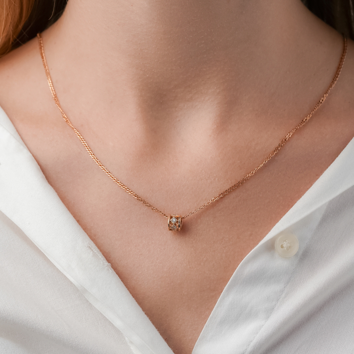 Золота підвіска з фіанітами 3101284101