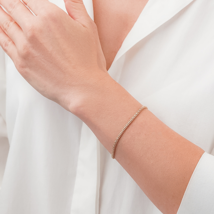 Золотий браслет з діамантами P-SY01874-K/01/8582