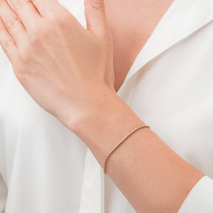 Золотий браслет з діамантами P-SY02013-K/01/8582