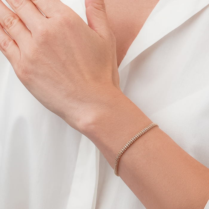 Золотий браслет з діамантами P-SY01889-K/01/9223