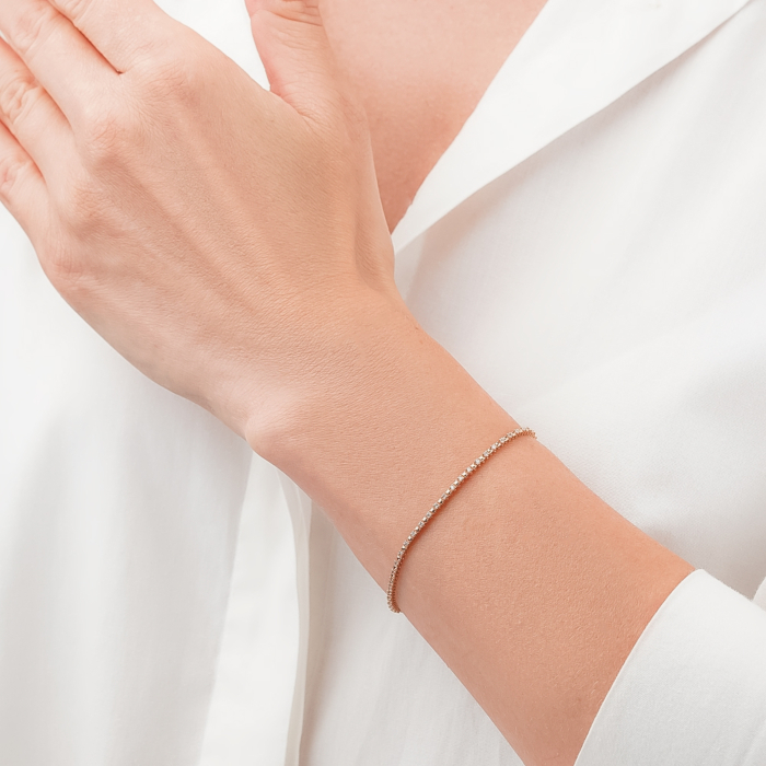 Золотий браслет з діамантами P-SY01877-K/01/8582