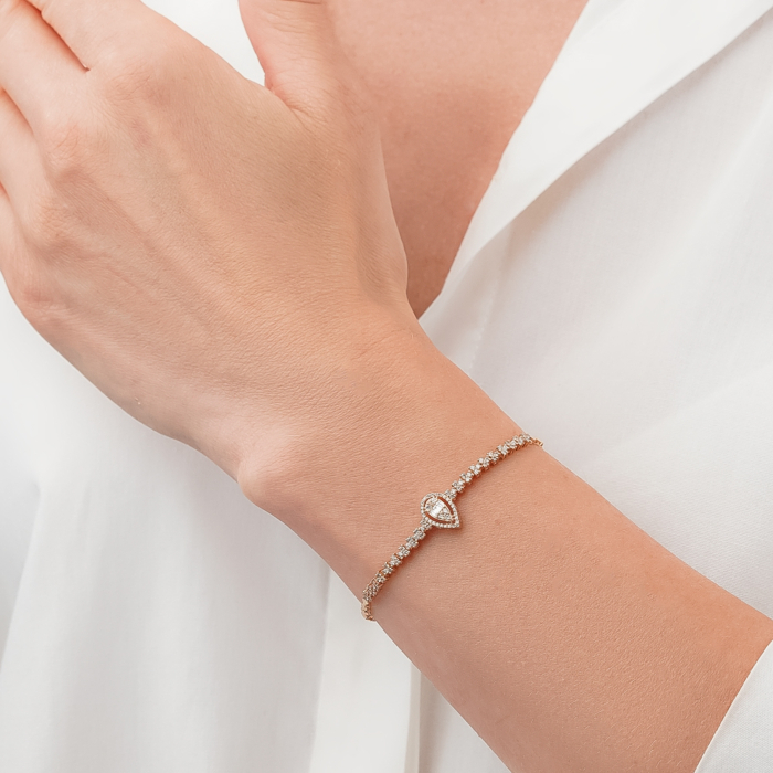 Золотий браслет з діамантами P-SY01921-K/01/11998